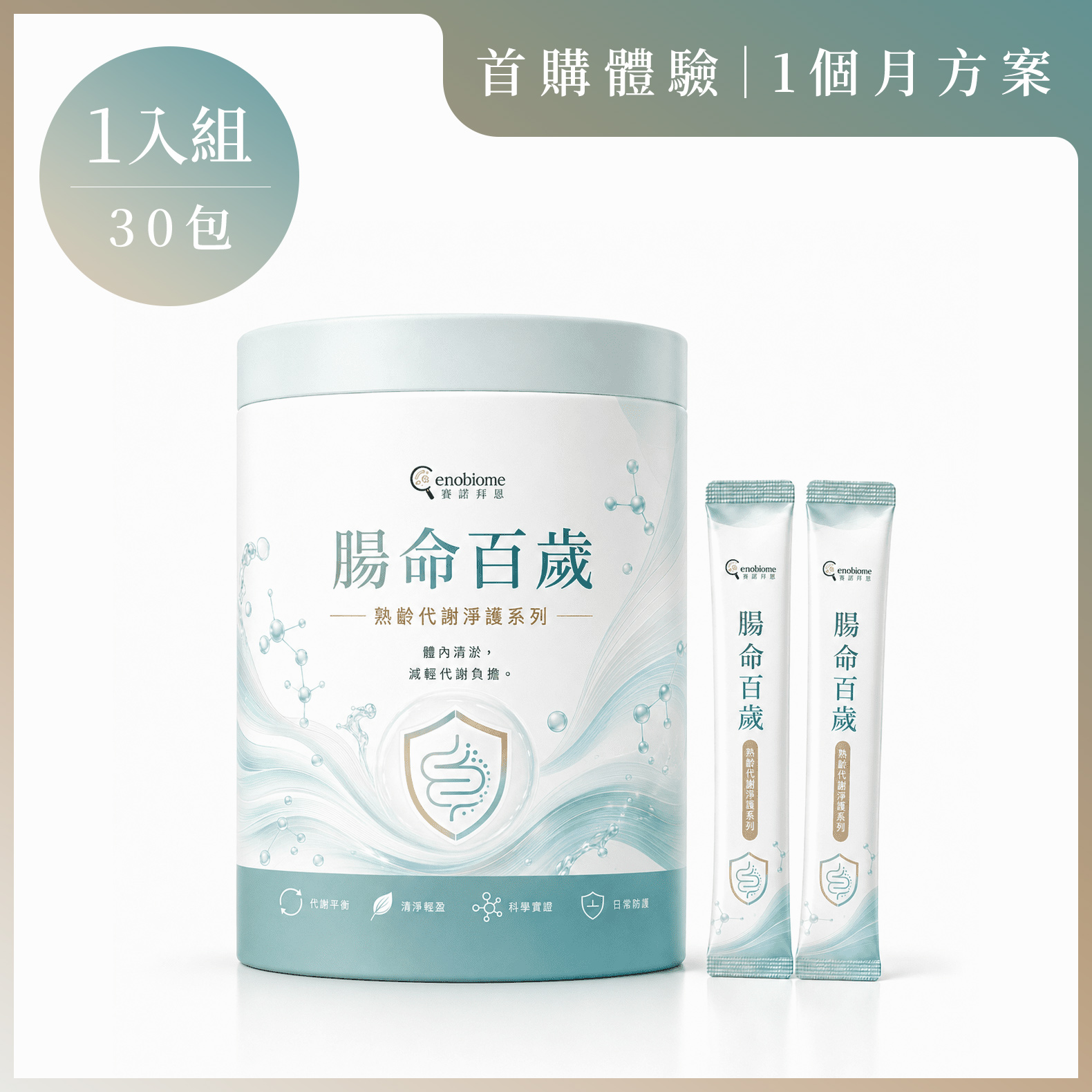 Cenobiome 腸命百歲 熟齡代謝益生菌｜首購體驗